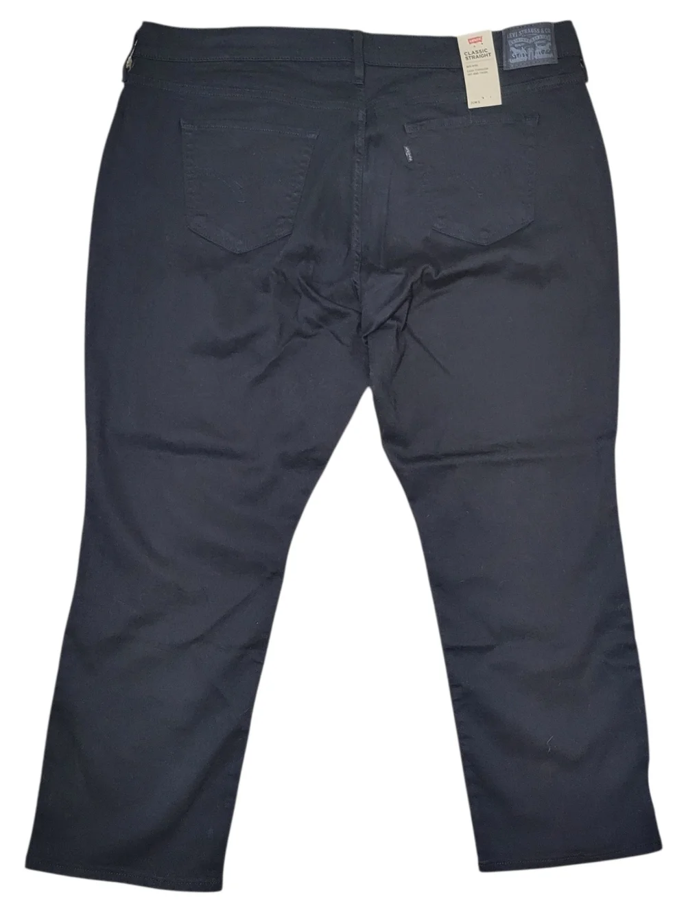 NWT Levi's Black Classic Straight Women's Jeans Plus Size 20W Short - Picture 13 of 14